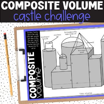 Preview of Volume of Composite Figures Challenge Geometry Activity