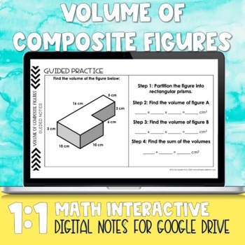 Preview of Volume of Composite Figures Digital Notes