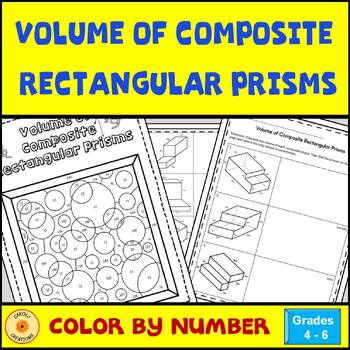 Preview of Volume of  Composite Rectangular Prisms Color By Number and Easel Assessment