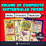 Volume of Composite Rectangular Prisms Guided Notes w/ Doo