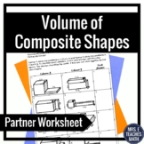 Volume of Composite Shapes Partner Worksheet 5.MD.5c