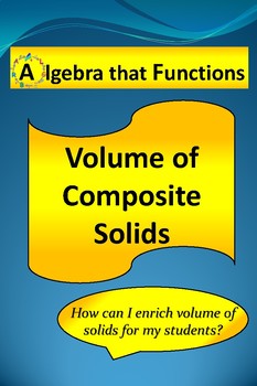 Preview of Volume of Composite Solids with Worked Out Solutions *DISTANCE LEARNING
