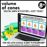 Volume of Cones Digital Math Activity | 8th Grade Google S