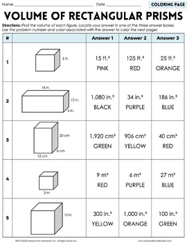 volume of rectangular prism with cubes worksheet