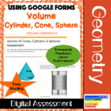 Volume of Cylinders, Cones, & Spheres Assessment using Goo