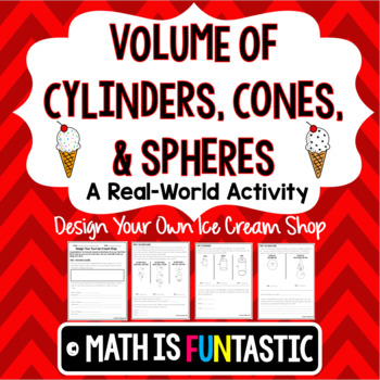 Preview of Volume of Cylinders, Cones, & Spheres - Real Life Activity