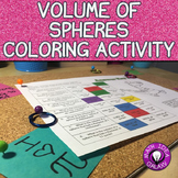 Volume of Spheres Coloring Activitiy