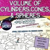Volume of Cylinders, Cones, and Spheres Digital Resource