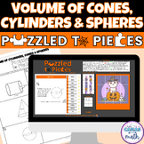 Volume of Cylinders, Cones and Spheres Halloween Math Activity