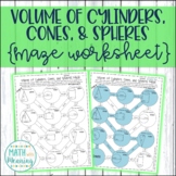 Volume of Cylinders, Cones, and Spheres Maze Worksheet - C