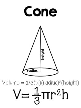 Volume of Cylinders, Cones, and Spheres Posters Set by 8th Grade Math