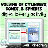 Volume of Cylinders, Cones, and Spheres Self-Checking Digi