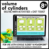 Volume of Cylinders Digital Math Activity | 8th Grade Goog