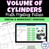 Volume of Cylinders Math Mystery Picture Digital Activity 