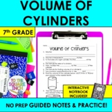 Volume of Cylinders Notes & Practice | + Interactive Noteb