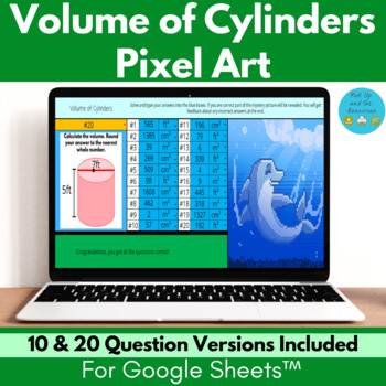 Preview of Volume of Cylinders Pixel Art