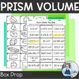 Volume of Prisms Box Drop TEKS 7.9a Math Stations Now Math Game