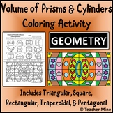 Volume of Prisms & Cylinders Coloring Activity