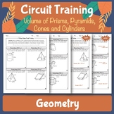 Volume of Prisms, Cylinders, Pyramids, and Cones Circuit Activity
