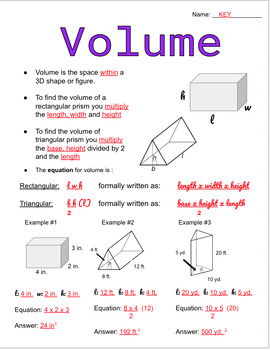 Preview of Volume of Prisms Guided Notes & Practice