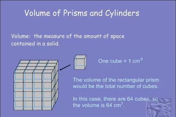 Preview of Volume of Prisms and Cylinders