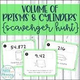 Volume of Prisms and Cylinders Scavenger Hunt Activity - C