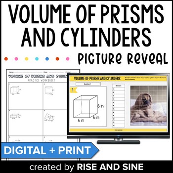 Preview of Volume of Prisms and Cylinders Self-Checking Digital Activity
