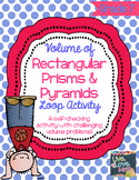 Volume of Rectangular Prisms and Pyramids Loop Activity