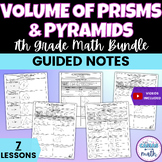 Volume of Prisms and Pyramids Rectangular Triangular Guide