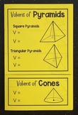 Volume of Pyramids and Cones - Editable High School Geomet