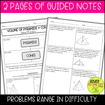 unit 11 homework 8 volume of pyramids and cones answers