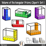Volume of Rectangular Prisms Clipart - Set 1