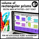 Volume of Rectangular Prisms Digital Math Activity | Googl