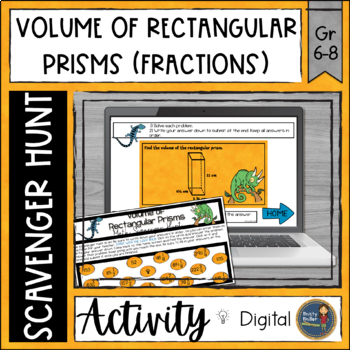Preview of Volume of Rectangular Prisms Digital Math Scavenger Hunt