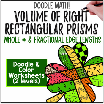 Preview of St. Patrick's Day | Volume of Rectangular Prisms | Doodle Math: Color by Number