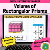 Volume of Rectangular Prisms | Google Slides | Distance Le
