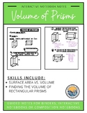 Volume of Rectangular Prisms Guided Notes