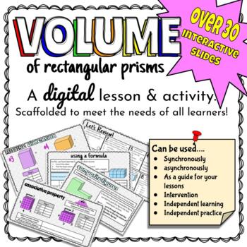 Preview of Volume of Rectangular Prisms Hyperdoc - DISTANCE & ONLINE LEARNING