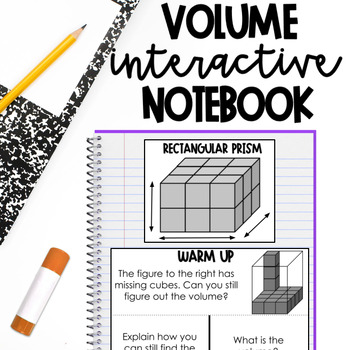 Preview of Volume of Rectangular Prisms Interactive Notebook - 5.MD.4  5.MD.5