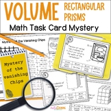 Volume of Rectangular Prisms Math Task Card Mystery - 5th 