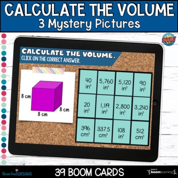 Preview of Volume of Rectangular Prisms - Mystery Pictures - Boom Cards