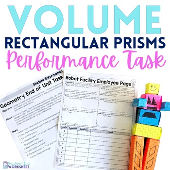 Preview of Volume of Rectangular Prisms Performance Task | 5th Grade Math Activity | 5.MD.5