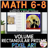 Volume of Rectangular Prisms Pixel Art Digital Resource Math