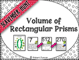 Volume of Rectangular Prisms - Scavenger Hunt and Exit Tickets