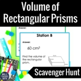 Volume of Rectangular Prisms Scavenger Hunt