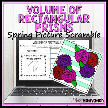 Preview of Volume of Rectangular Prisms Spring Picture Scramble