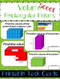 Volume of Rectangular Prisms Task Cards
