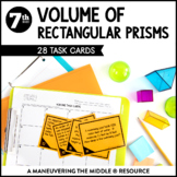 Volume of Rectangular Prisms Task Cards Activity | Real-Wo