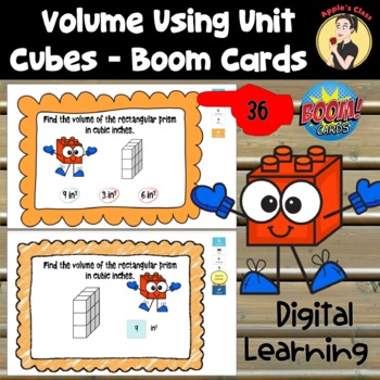 Preview of Volume of Rectangular Prisms Boom Cards