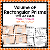 Volume of Rectangular Prisms Using Unit Cubes Task Cards